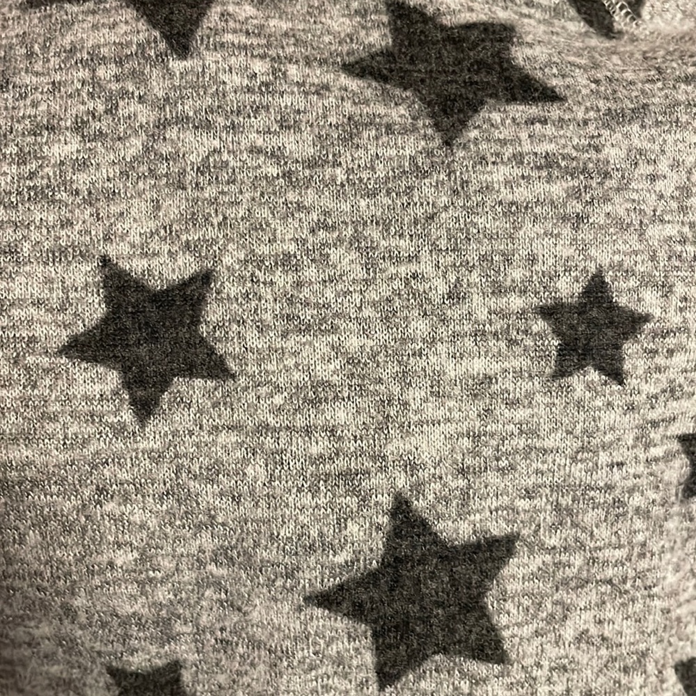 Star print tunic top 3/4 length sleeves